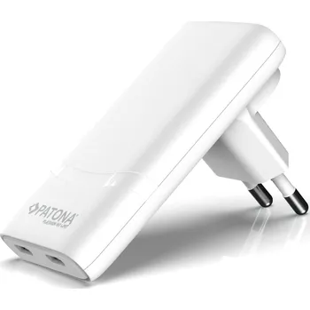 Nabíječka Slim 2x USB-C PD65W- GaN PD3.0/QC3.0 bílá