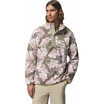 Pánské oblečení Columbia Helvetia II Printed Half Snap Fleece M 2098461430 - pink agate/florascope XL