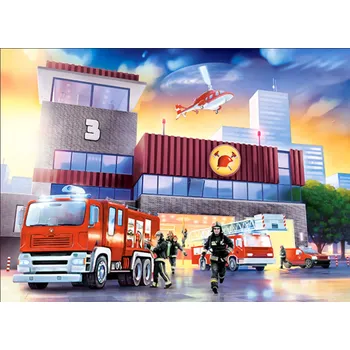 Puzzle CASTORLAND Požární stanice 70 dílků