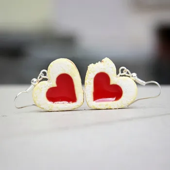 Náušnice CircusMind Visací náušnice linecká srdíčka S1938