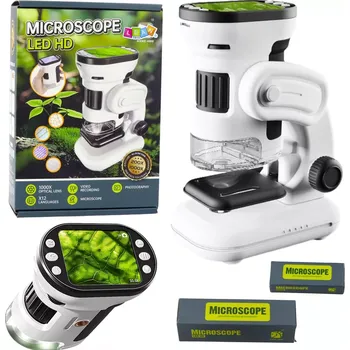 Mikroskop Digitální dětský mikroskop s displejem HD 200×–1000×