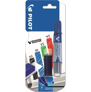 PILOT V-Board Master na bílé tabule, modrý + modrá náplň