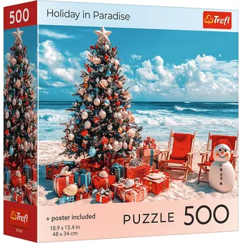 Dětské zboží Puzzle Vánoce v ráji 500 dílků TREFL