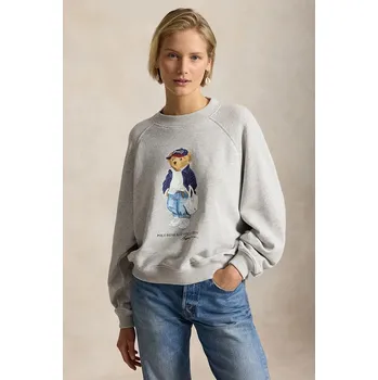 Dámská mikina Mikina Polo Ralph Lauren 211A96185 šedá 09X, vel. XXS