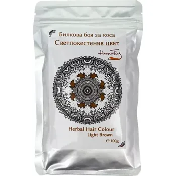 Barva na vlasy HennaFox Henna světle hnědá, 100 g