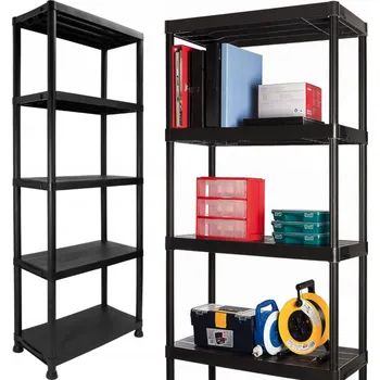 regál Plastový regál do sklepa a spíže s 5 policemi 171 x 61 x 60 cm