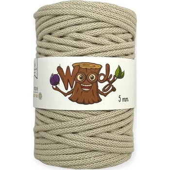 Příze Woody 5 mm – Béžová (100m)