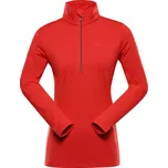 Alpine Pro GETTA 2 ČERVENÁ DÁMSKÁ FLEECOVÁ MIKINA XS