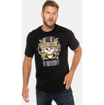 Pánské tričko JP1880, Plus size Tričko, hudební kapela, Guns´n´Roses, krátké rukávy pro plnoštíhlé nadměrná velikost, 716625100-1456, černý, 7XL, Plus size oblečení, Oblečení pro vysoké muže, Nadměrné velikosti, Oblečení pro plnoštíhlé.