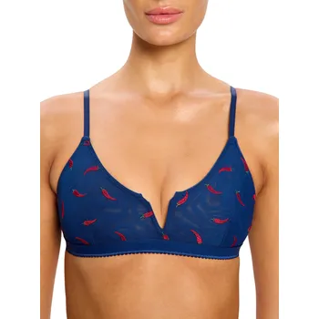 Podprsenka Podprsenka Modibodi lntimates V Day V-Bralette Navy Chilli (PMIVDBVC) 36