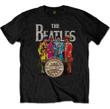 Pánské tričko The Beatles Sgt Pepper Black S Tričko