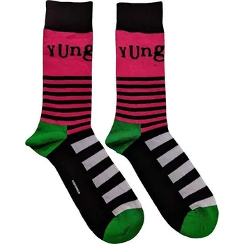 Pánské ponožky Yungblud Logo & Stripes Black 40-45 Ponožky