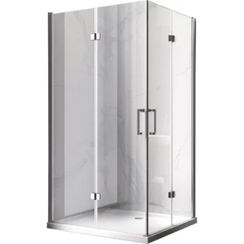 BPS-koupelny Obdélníkový sprchový kout HYD-OK12D 120x80 chrom/transparent - bez vaničky