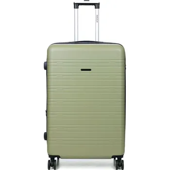 Worldline 627 Velký cestovní kufr na kolečkách, skořepinový 100 l zelená světlá/mátová