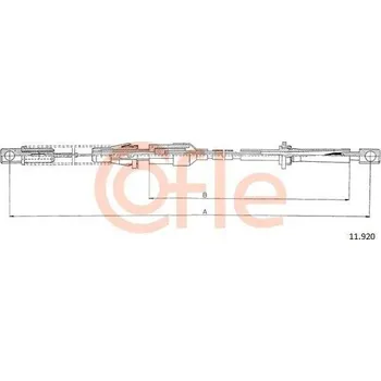 Plynové lanko COFLE Lanko pedálu plynu CFL 11.920
