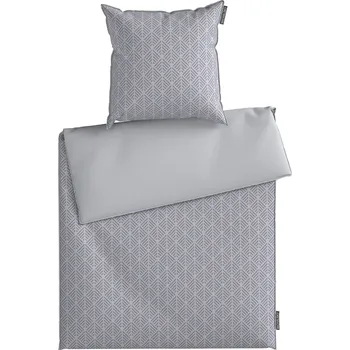 Povlečení Michalsky Saténové ložní povlečení, 200 x 220 cm, 70 x 90 cm (šedá)