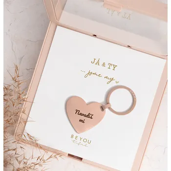 Klíčenka Nevadíš mi růžové zlato