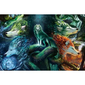 Puzzle Puzzle Mystičtí vlci 7000 dílků RAVENSBURGER