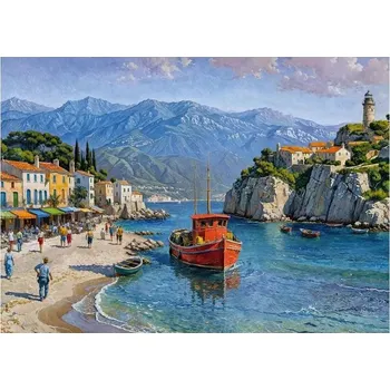 Puzzle Cherry Pazzi Puzzle Vesnička u moře 1000 dílků