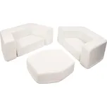 Flumi modulární dětská pohovka z pěny 6 dílů Boucle krémová