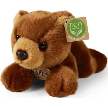 plyšák Eco-Friendly Rappa medvěd hnědý ležící 20 cm