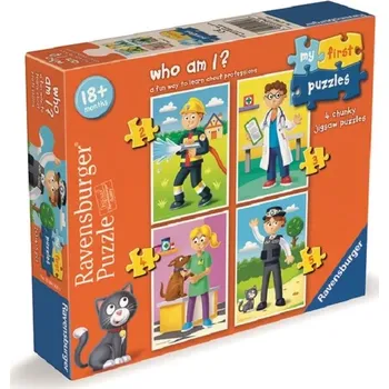Puzzle RAVENSBURGER Moje první puzzle Uhádneš kdo jsem? 4v1 2,3,4,5 dílků