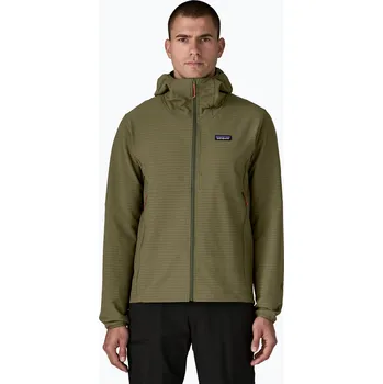 Pánská bunda Pánská softshellová bunda Patagonia R1 TechFace Hoody basin green