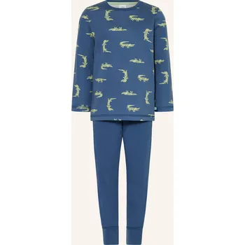 Pánské pyžamo Sanetta Pyžamo, modrá / světle zelená