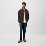 Reserved - Džíny carrot slim se sepraným efektem - tmavomodrá - YW482-59J - YW482-59J-36