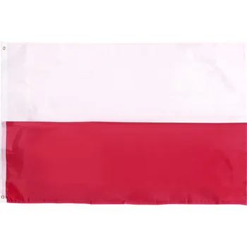 Obraz Vlajka Polský Fosco s očky 100x150 cm