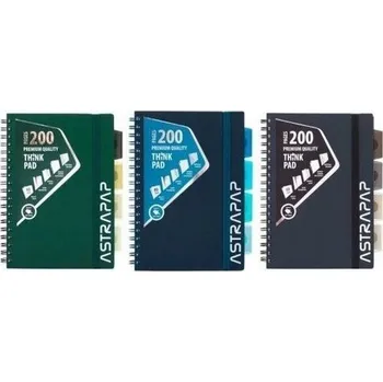 Sešit B5 s linkami (mřížka) Astra, 100 listů