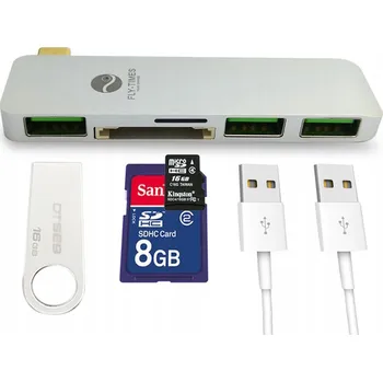 USB hub USB-C Rozbočovač 5 v 1: Adaptér / HUB s USB 3.0 a Micro USB