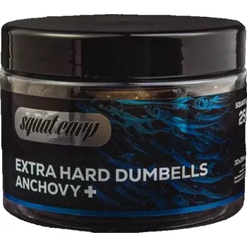 Návnadová surovina SQUAT CARP - Dumbells Extra Hard 30x25 mm Anchovy+