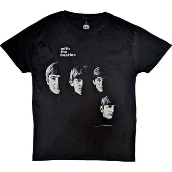 Pánské tričko The Beatles Vintage With The Beatles Black 2XL Tričko