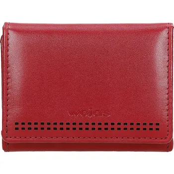Peněženka Wojas peněženka z pravé lícové kůže červená - dámská