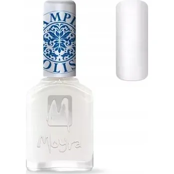 Lak na nehty Moyra 07 White 12 ml lak na razítka bílý