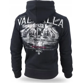 Pánská mikina Mikina s kapucí Dobermans Aggressive "Valhalla BZ204" vel. XXL - černá