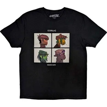 Pánské tričko Gorillaz Demon Days Black L Tričko