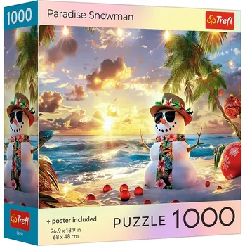 Dětské zboží Trefl puzzle sněhulák v ráji 1000 dílků