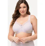 Ulla Popken, Plus size Podprsenka s kosticemi, měkké košíčky, síťovaná vsadka, košíčky C-E pro plnoštíhlé nadměrná velikost, 728703200-1094, bílý, 105D, Nadměrné velikosti, Plus size oblečení, Oblečení pro boubelky, Oblečení pro baculky, Oblečení pro plno