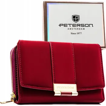 Peněženka Peterson peněženka eko kůže červená - dámská