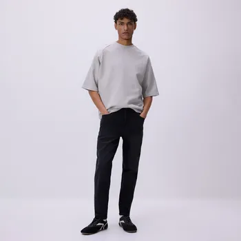 Reserved - Džíny carrot slim se sepraným efektem - černý - YW482-99J - YW482-99J-36