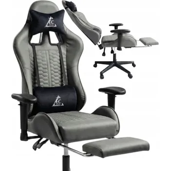 Otočná kancelářská židle Ecarla šedá