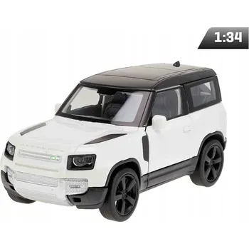 autíčko Model 1:34, Land Rover Defender 2020, bílý