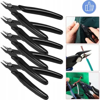 Kleště PRECZNÍ BOČNÍ ŠTÍPACÍ KLEŠTĚ 130MM, 10 KS, Z PRUŽINOVÉ VYSOKOHLÍKOVÉ OCELI