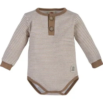 Kojenecký body Makoma Body polo dlouhý rukáv Giraffe PRUHOVANÉ - 86