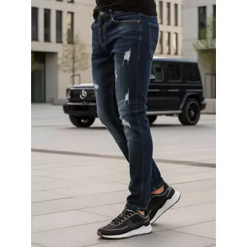 Pánské kalhoty Pánské kalhoty DSTREET UX3810 TMAVĚ MODRÁ XL