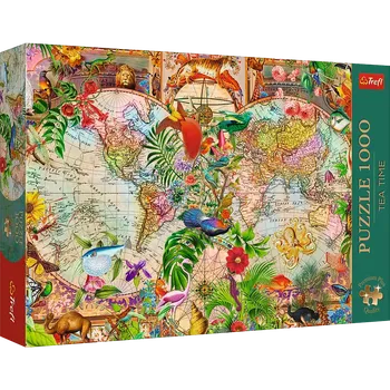 Puzzle Trefl puzzle Tea Time: Antická mapa světa 1000 dílků