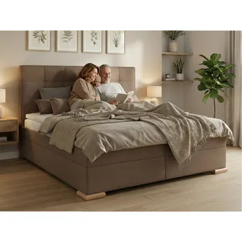 Postel Postel boxspring s úložným prostorem CRISTALLO plocha spaní 180x200