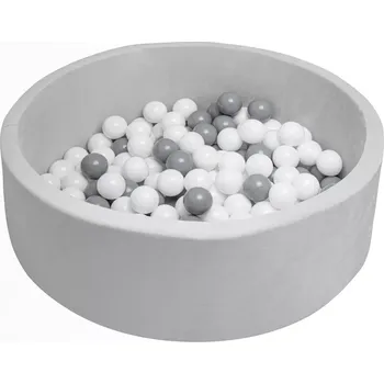 Suchý bazén Dětský suchý bazének s kuličkami NEW BABY šedý